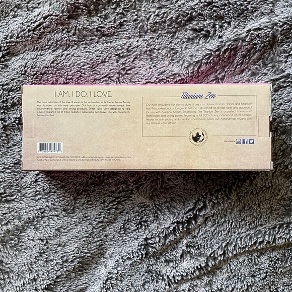 KARMA BEAUTY Titanium Zen 1 INCH Flat Iron - Picture 3 of 3